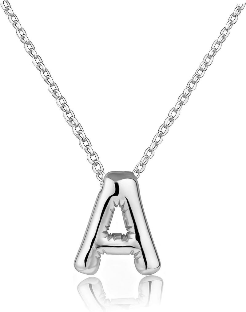 MTINEAPS Store Gold Initial Necklaces Gifts for Teen Girls Women, Teen Girl Gift Trendy Bubble Letter Pendant Necklace Jewelry Personalized Birthday Gifts for Girls Teens Women - Image 1